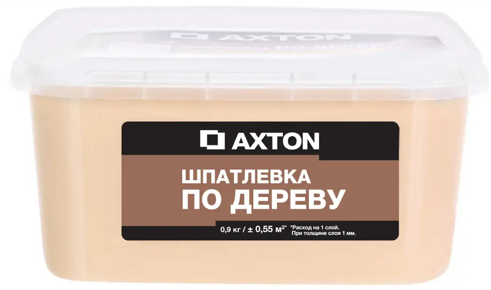 Шпатлёвка Axton для дерева 0.9 кг, оттенок Сосна 81950911