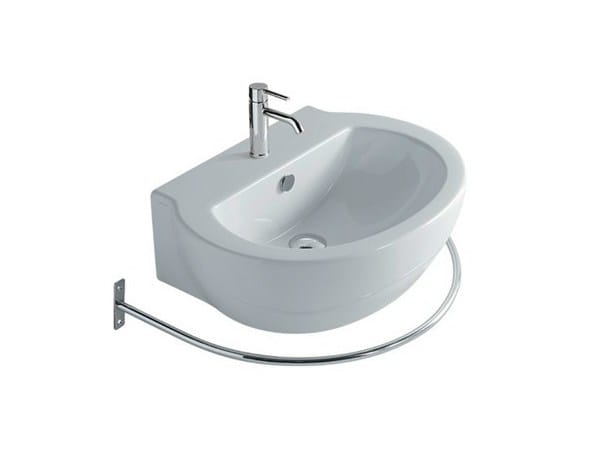 Керамическая подвесная раковина с держателем для полотенец Galassia EL1 / EL2 ARCH-00009715 - Вид №1