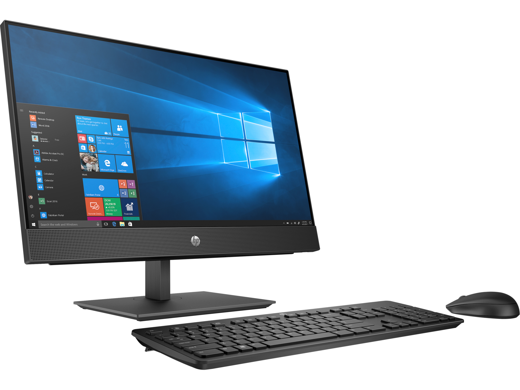 7EM22EA#ACB proone 440 g5 aio 23.8"(1920x1080 ips)/intel core i5 9500t(2.2ghz)/16384mb/512pcissdgb/dvdrw/wifi/war 1y/w10pro + hdmi port, adjust stand HP Santreyd  - Вид №2