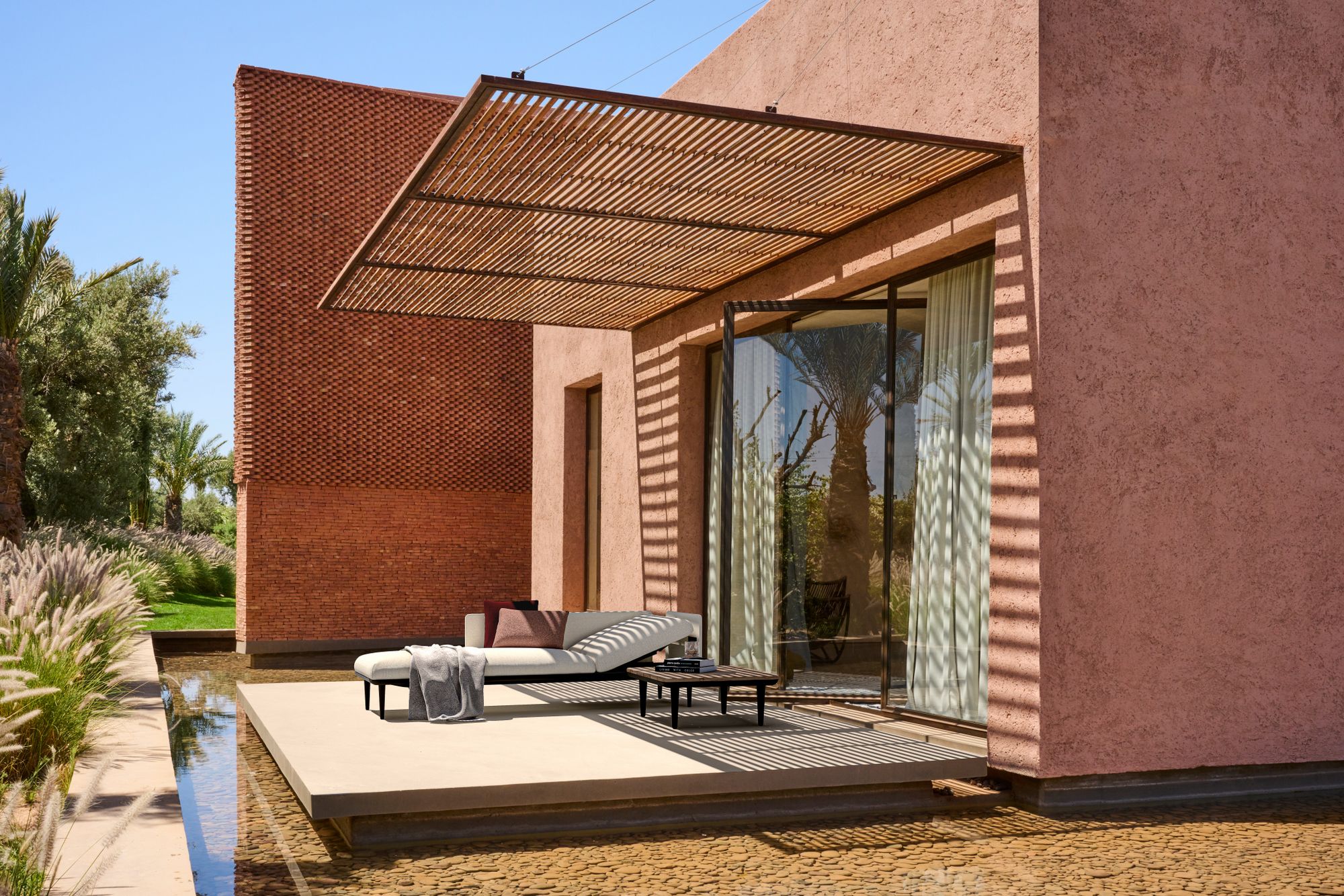 Садовая кровать с откидной спинкой из ткани Royal Botania Styletto Lounge ARCH-00124010 - Вид №3