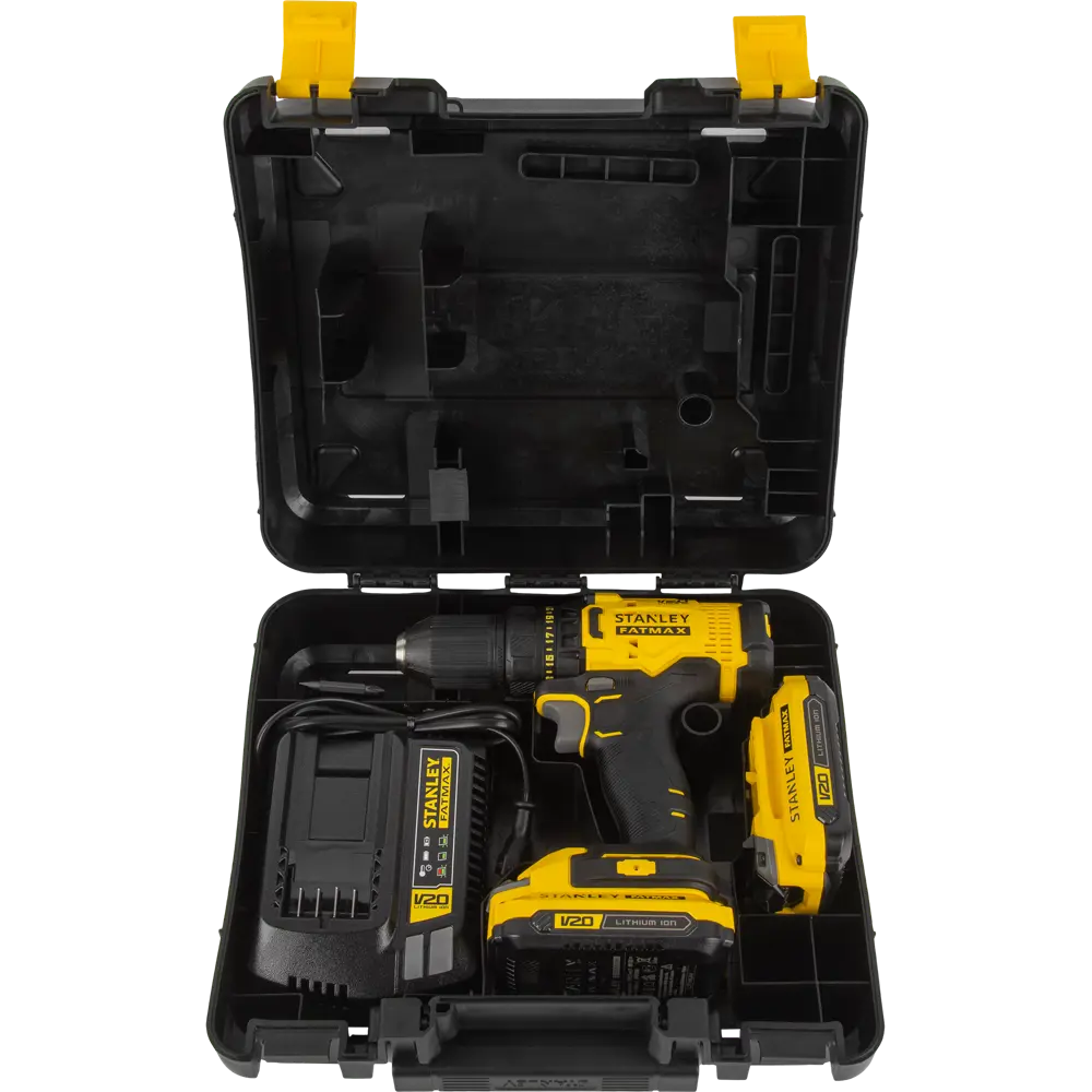 Дрель-шуруповерт аккумуляторная Stanley SCD700C2K, 18 В Li-ion 2x1.5 Ач STANLEY FATMAX STLM-2029836 - Вид №8