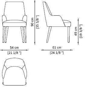 Paolo Castelli Бархатный стул с подлокотниками sun-id-1383094 - Вид №7