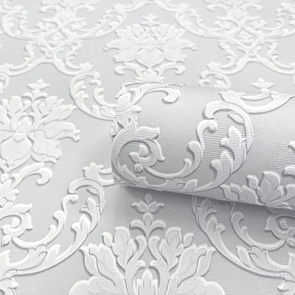Флизелиновые обои Erismann Isadora серые 1.06 м 89400595 STLM-1455566 - Вид №2