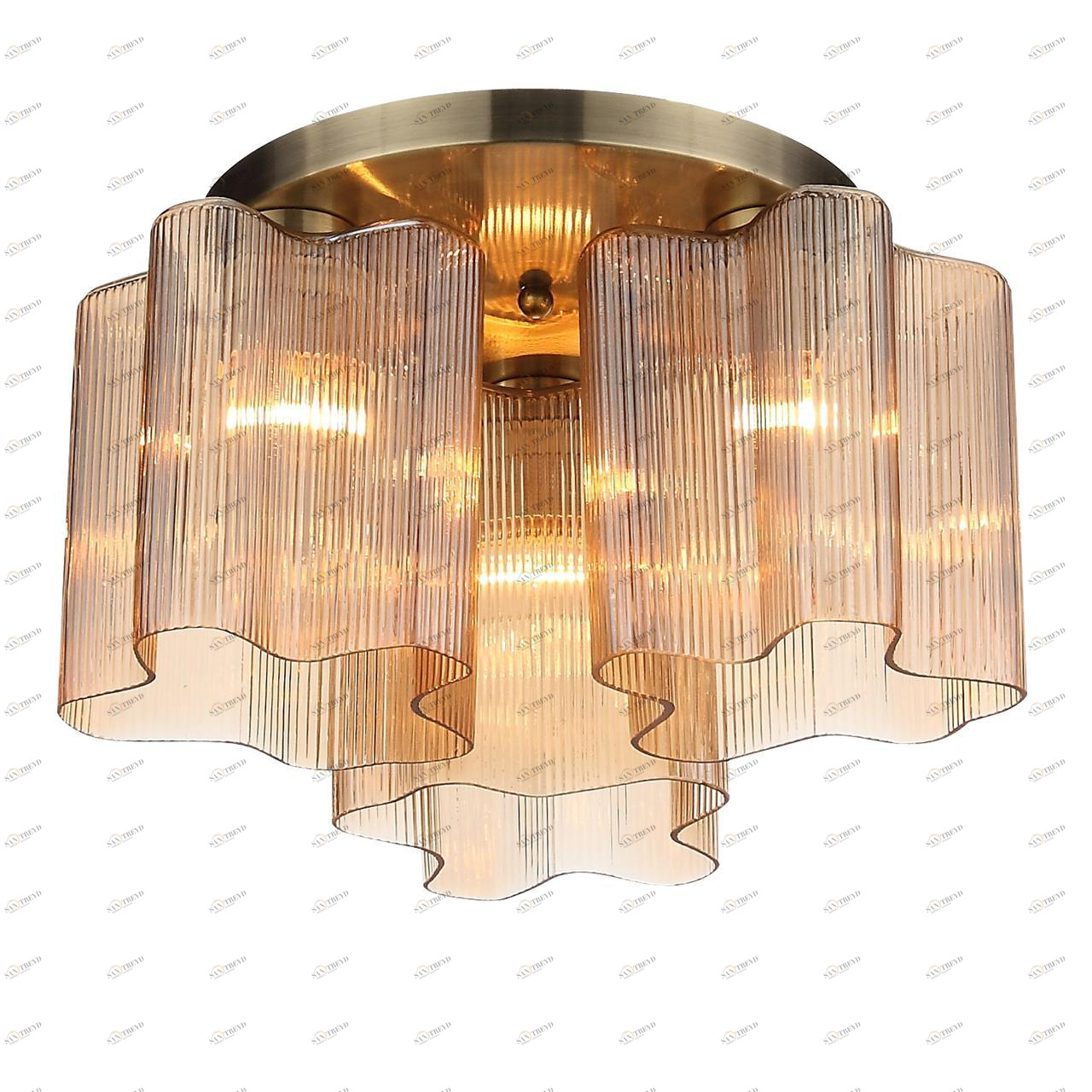 Потолочная люстра ST Luce Onde SL117.302.03 ST LUCE ONDE 328345 Бронза;прозрачный;коричневый