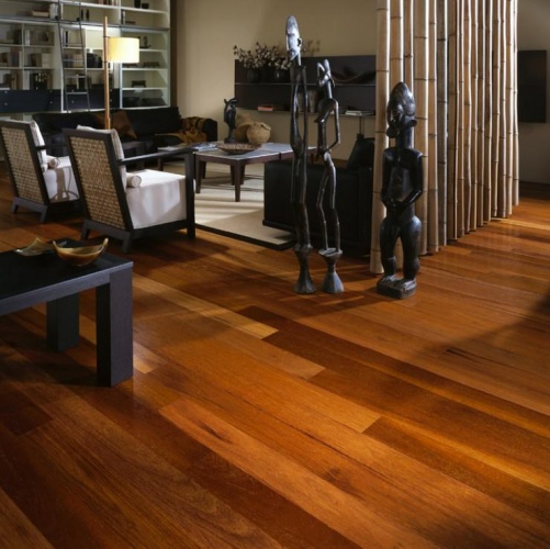 Инженерная доска Kjopmann Ругаланн Merbau Hardanger Мербау Селект (Гладкая) 1202х125 мм 1100410040 - Вид №1