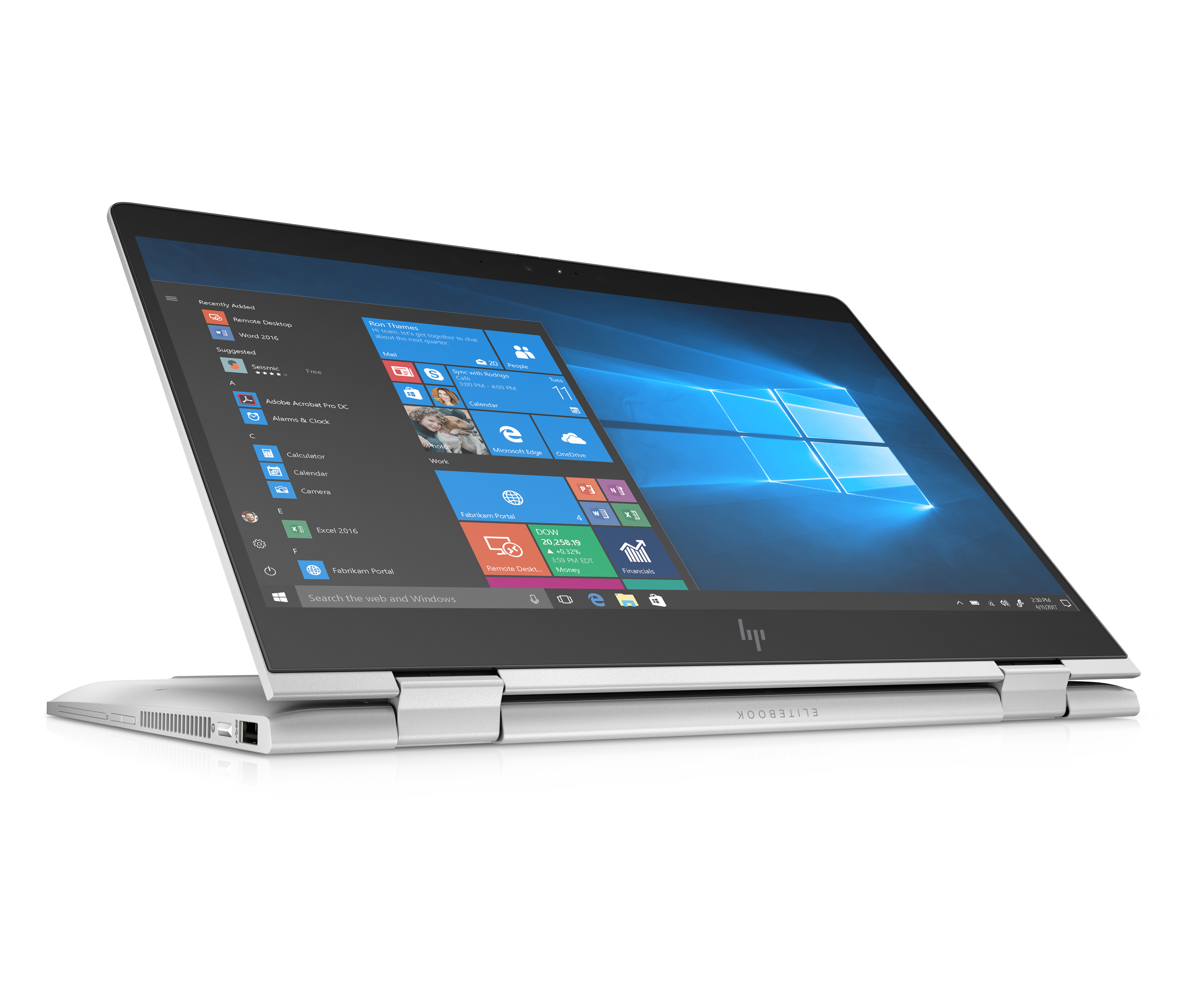 7KP92EA#ACB elitebook x360 830 g6 13.3"(1920x1080)/touch/intel core i5 8265u(1.6ghz)/8192mb/256ssdgb/nodvd/int:intel hd graphics 620/53whr/war 3y/1.35kg/silver/w10pro + 1000 nit sure view HP Santreyd  - Вид №2
