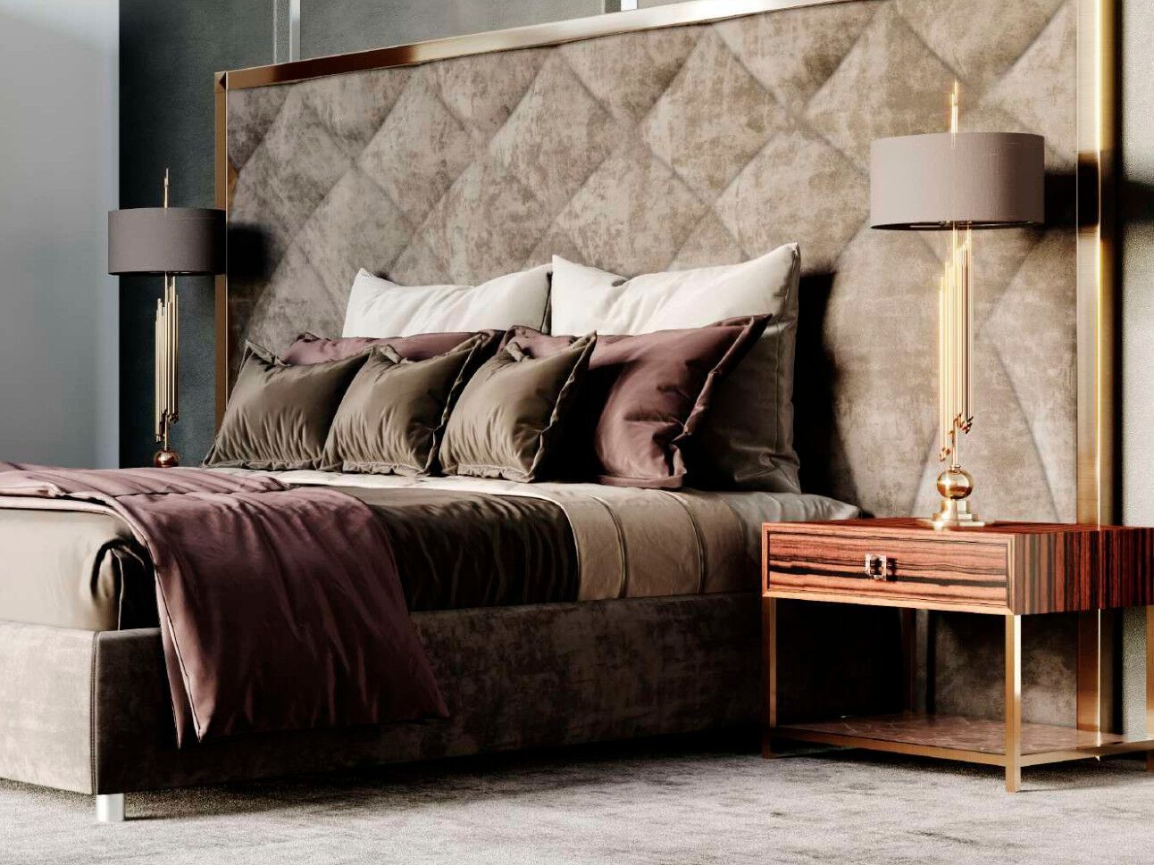 Деревянная тумбочка с ящиком EUPHORIA месть ARCH-00074243 - Вид №1