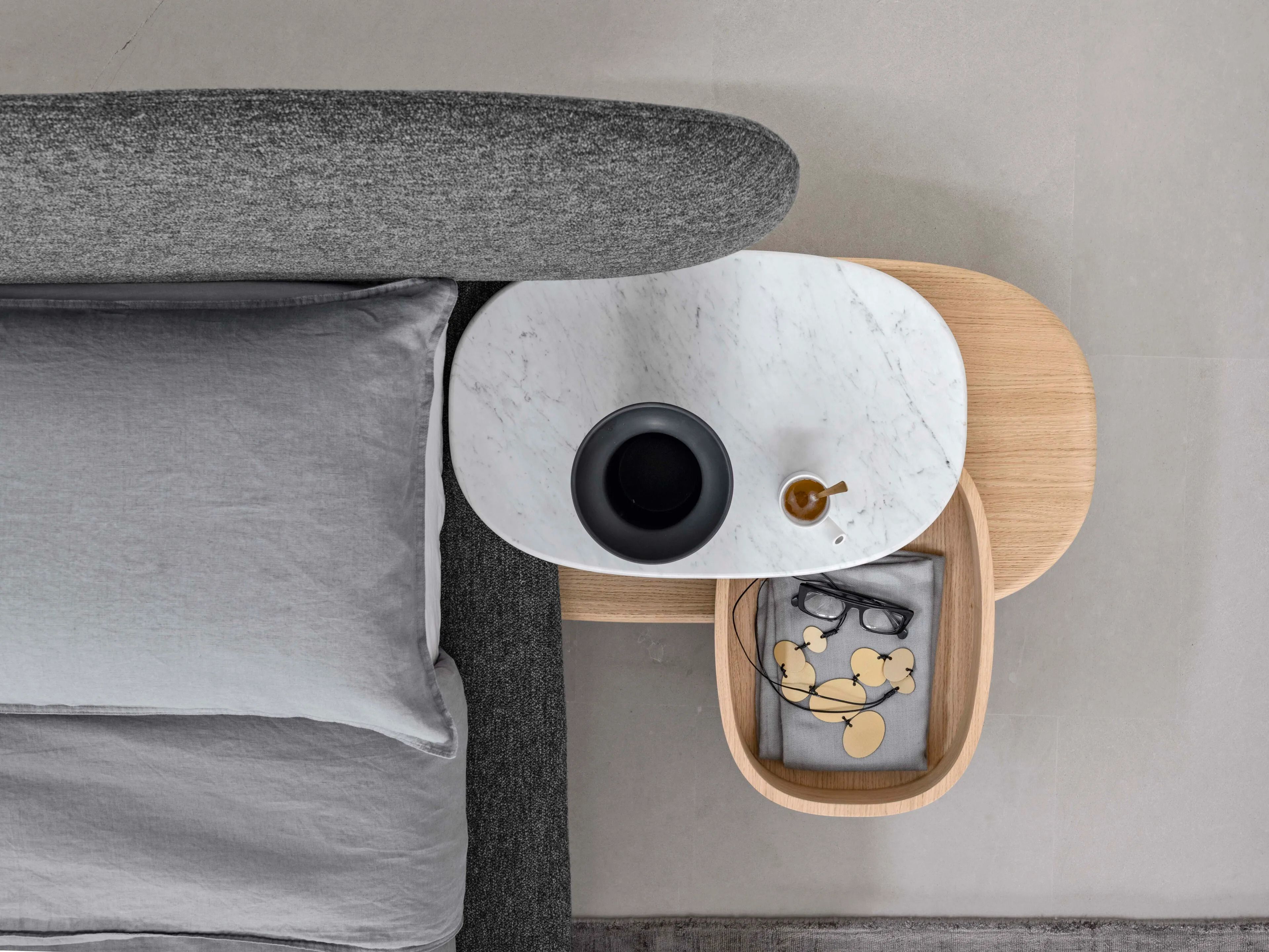 Мягкая кровать из ткани с мягким изголовьем Alf DaFrè Neyõ ARCH-00100012 - Вид №9