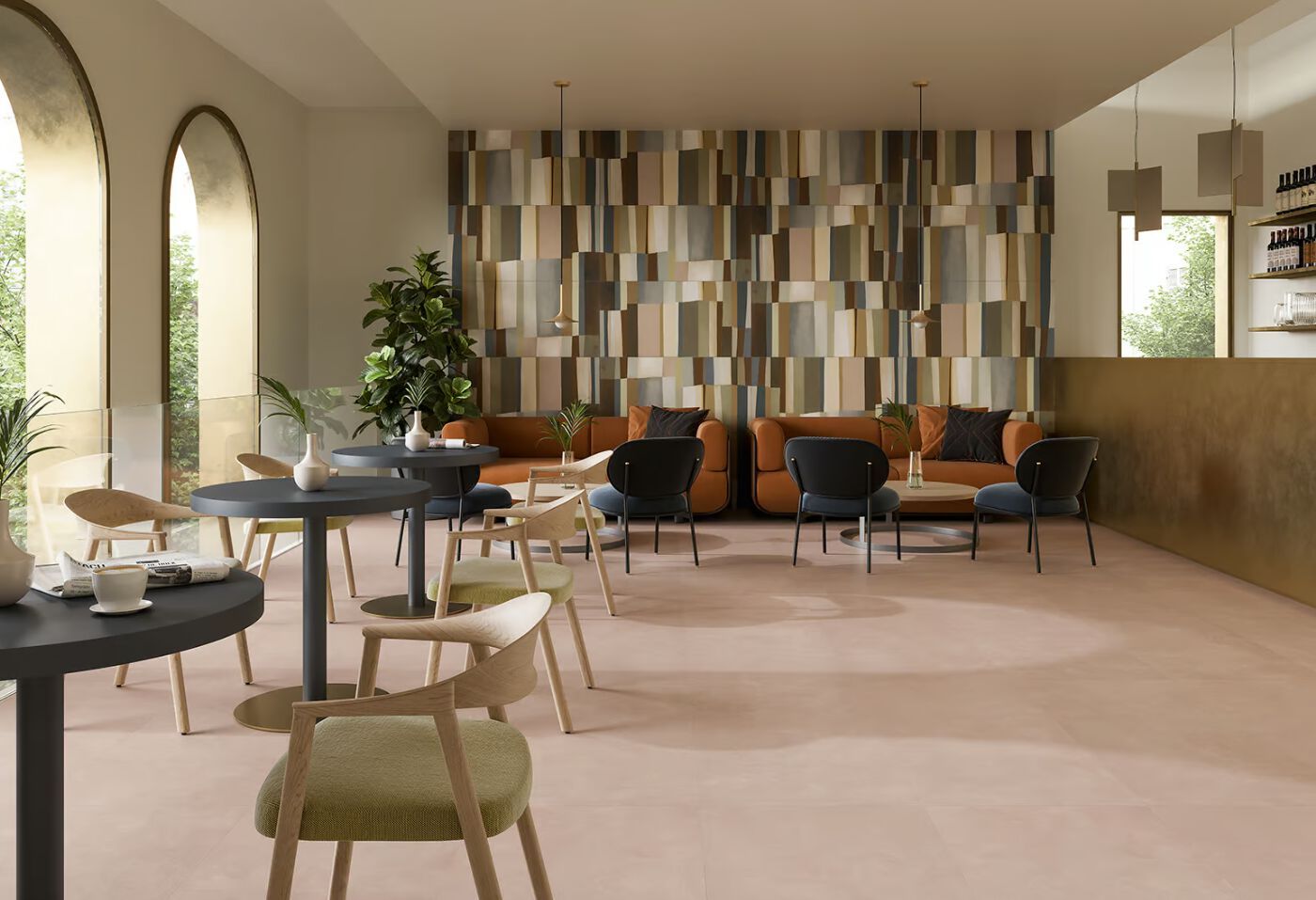 Пол / напольное покрытие из керамогранита с эффектом смолы Imola RETINA ARCH-00040652 - Вид №39