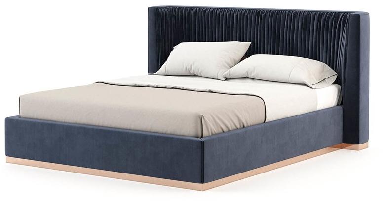 Laskasas Двуспальная кровать с мягким изголовьем Miuzza sun-id-1403181 - Вид №1