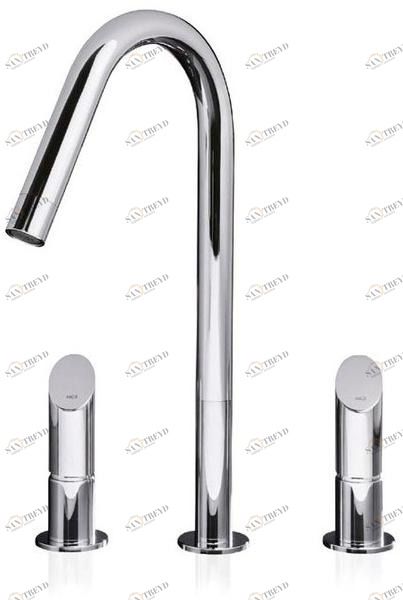 MGS Смеситель для кухни из нержавеющей стали на столешнице с раздельными розетками T45 sun-id-1375134