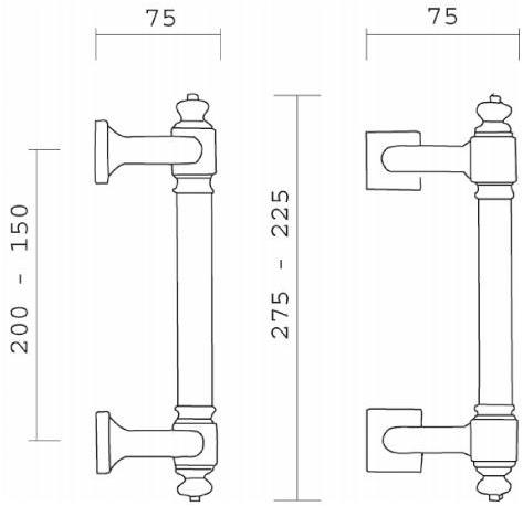 Pasini Ручка из латуни  L652  - Вид №3