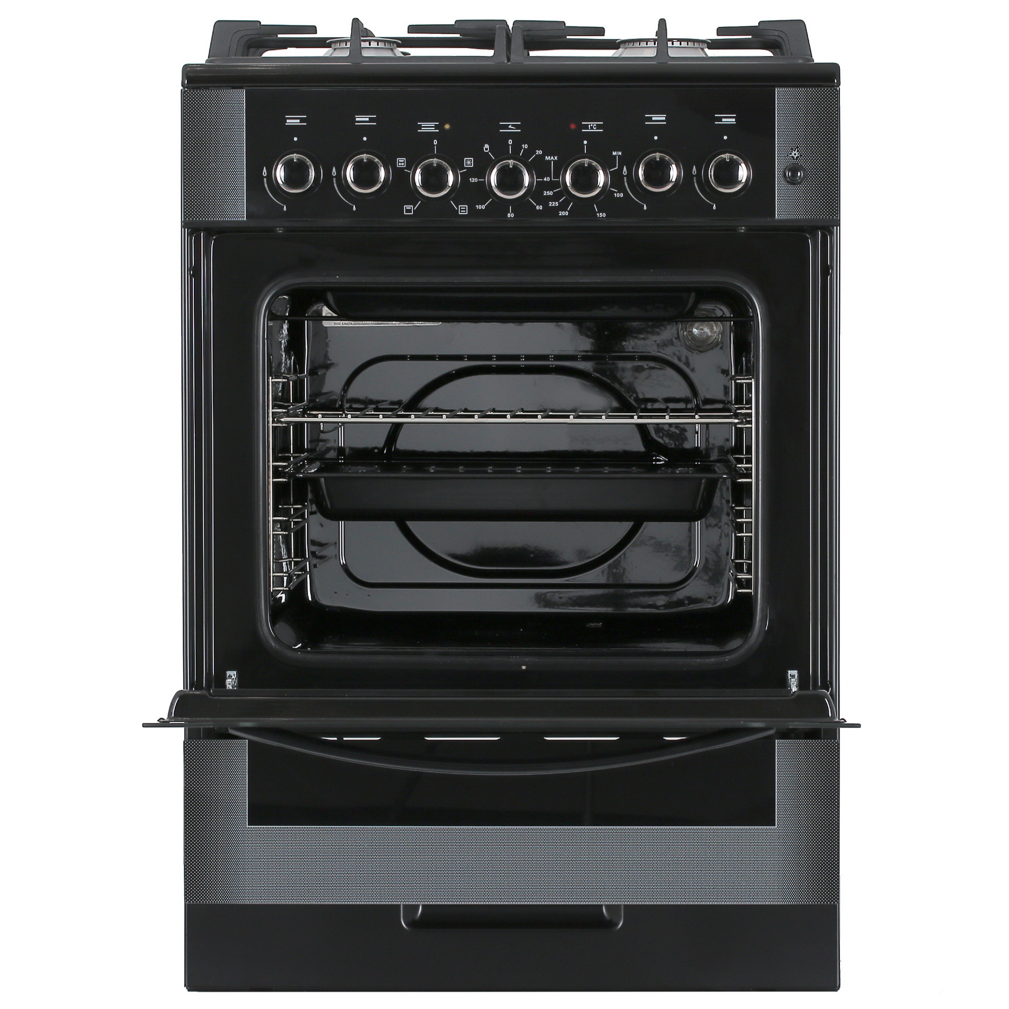 9085702 Комбинированная плита Gefest GE 652044 GC черный STDN-0025601 - Вид №7