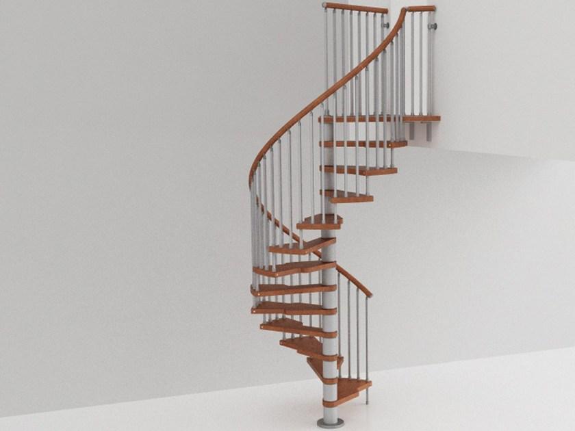 Fontanot Винтовая лестница из нержавеющей стали и дерева Genius + 2:easy sun-id-1492814 - Вид №2