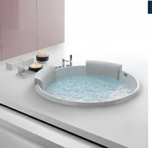 Круглая ванна встроенная Bolla 160 см с гидро и аэромассажем 2BOA1N6
