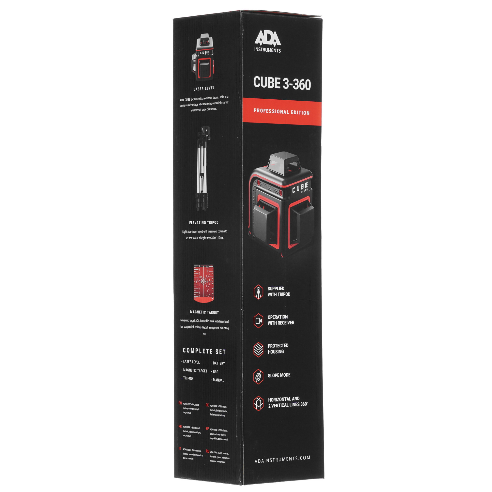 Лазерный нивелир ADA Cube 3-360 Professional Edition 8153260 STDN-0065557 - Вид №7