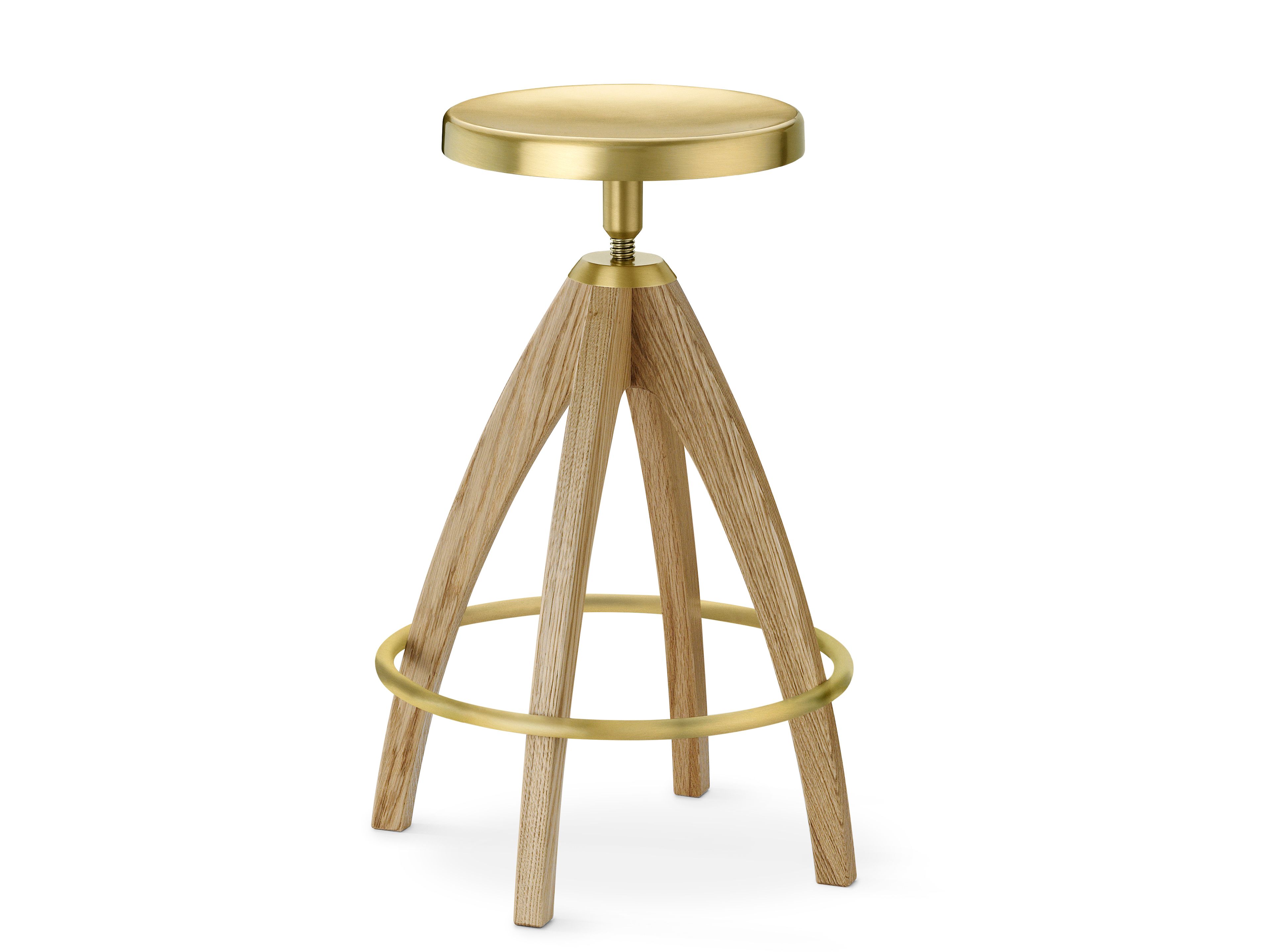 Регулируемая высота латунь высокий стул GHIDINI1961 LEPORELLO SENIOR ARCH-00081743