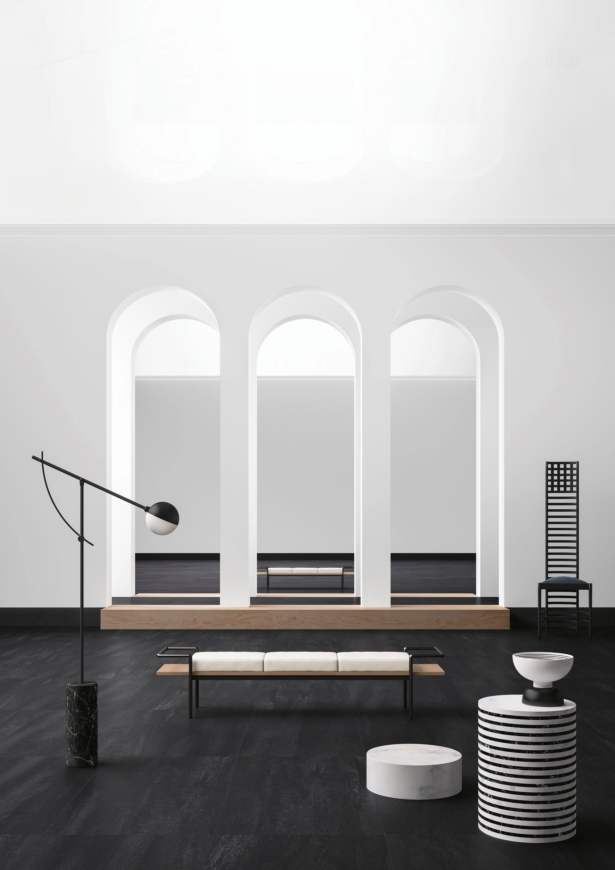 Пол / облицовка керамогранита с эффектом камня Fiandre Neo Genesis ARCH-00151565