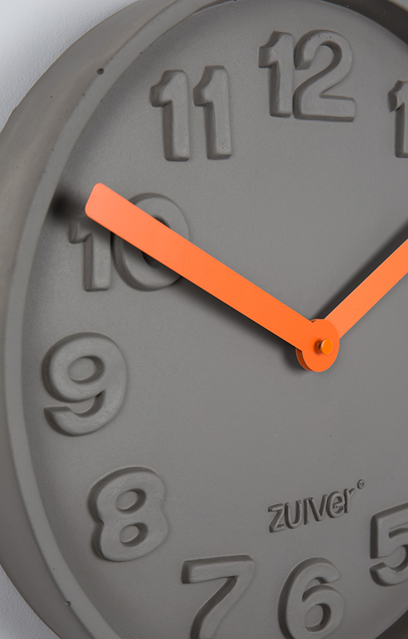 Часы Concrete Time оранжевые Zuiver 8500027 - Вид №2