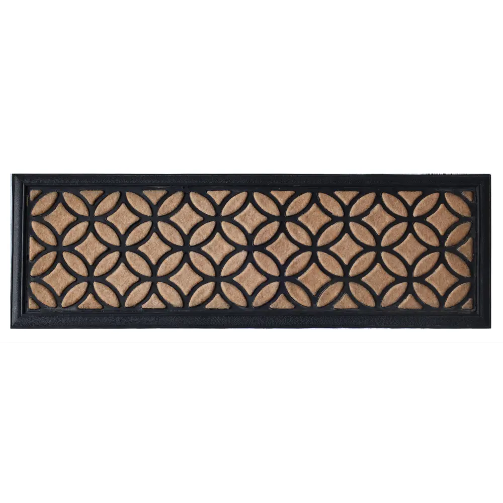 Коврик грязезащитный полиэстер Bali S2 25x75 см цвет бежевый Santreyd STLM-2149349