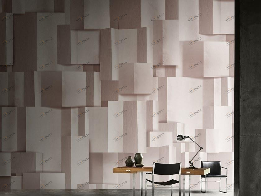 Inkiostro Bianco Геометрические оптические панорамные обои из стекловолокна eq dekor в современном стиле Natural beauty 01-19 Inkblet19