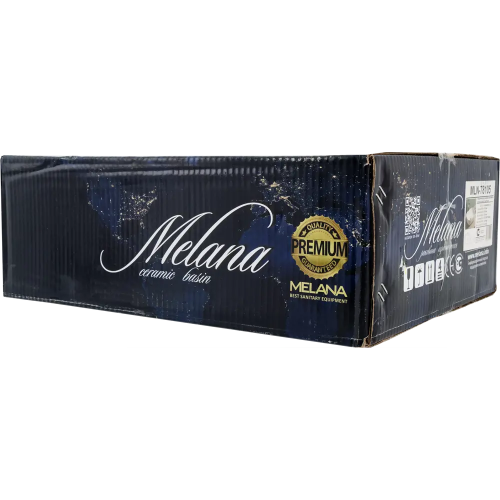 Раковина Melana MLN-78105 накладная для столешницы белая 82381790 Pepo STLM-0025983 - Вид №7