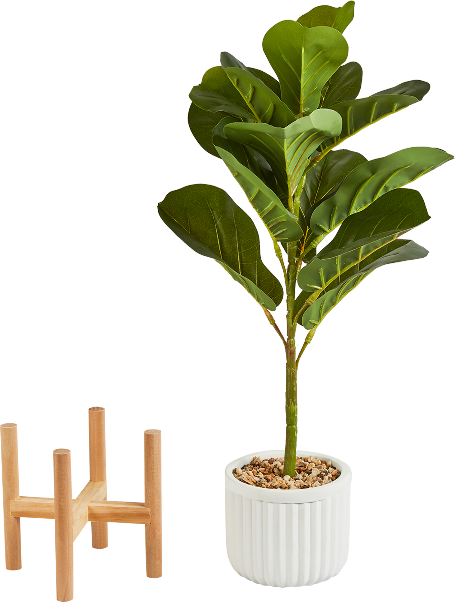 87681880 Искусственное растение Фикус 70x14.5 см пластик STLM-0074890 Santreyd  - Вид №1