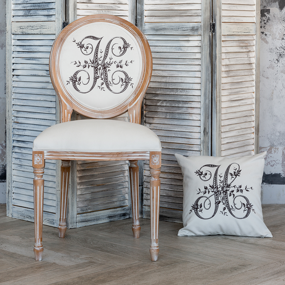 21080547 Арт-подушка «Монограмма буквы H» Object Desire Азбука мечты  - Вид №5