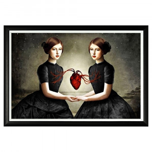 896523133_1818 Арт-постер «Одно сердце на двоих» Object Desire