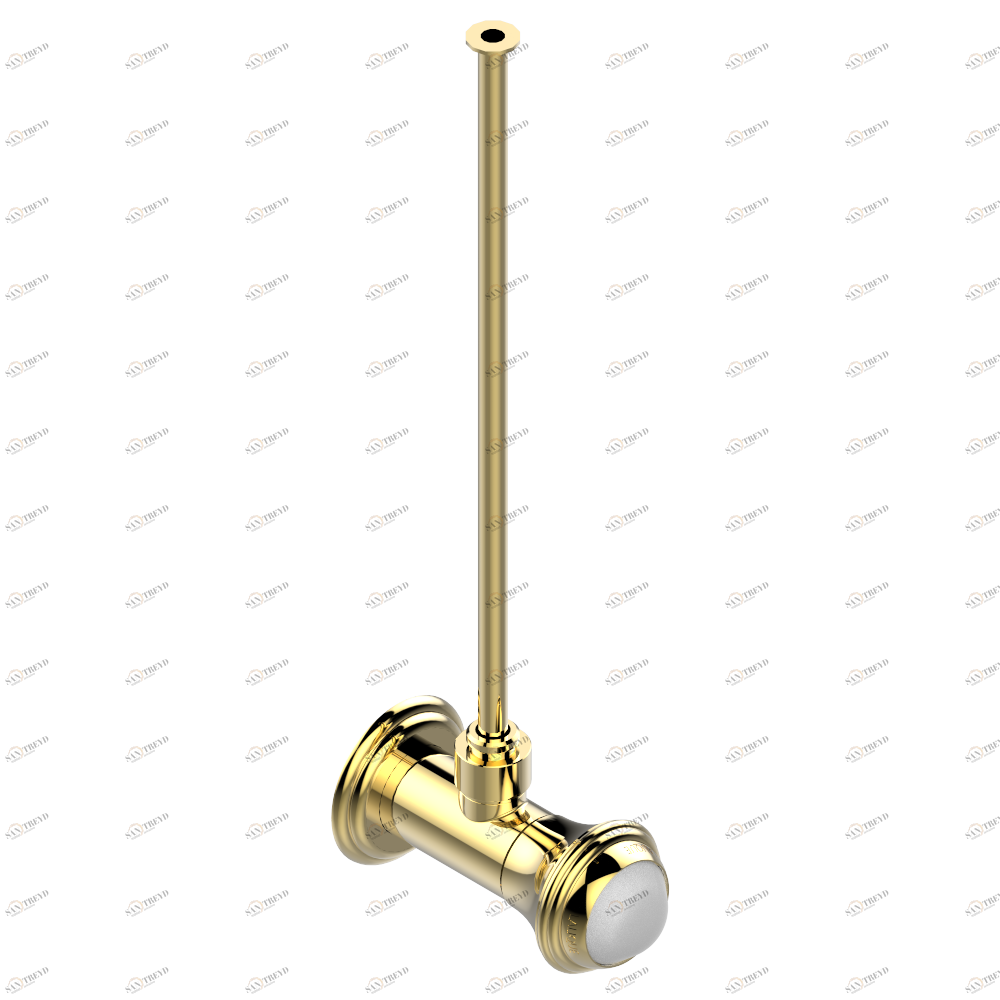 A2G-181/S Кран запорный 1/2" стильный регулируемый с 30 cм трубкой Thg-paris Ange Золото A2G-181/S CAT.F