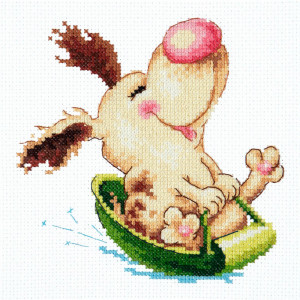 016-20 Щенячий восторг Набор для вышивания Чудесная Игла 14 х 13 см Чудесная игла