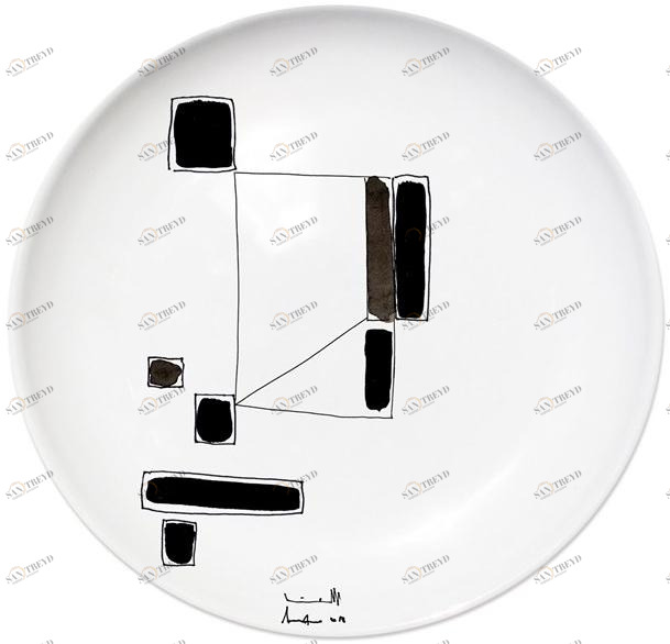 Kiasmo Керамическая тарелка Variation K+mv3