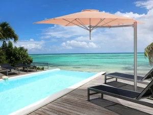 Umbrosa Круглый регулируемый алюминиевый зонт с боковой стойкой Paraflex