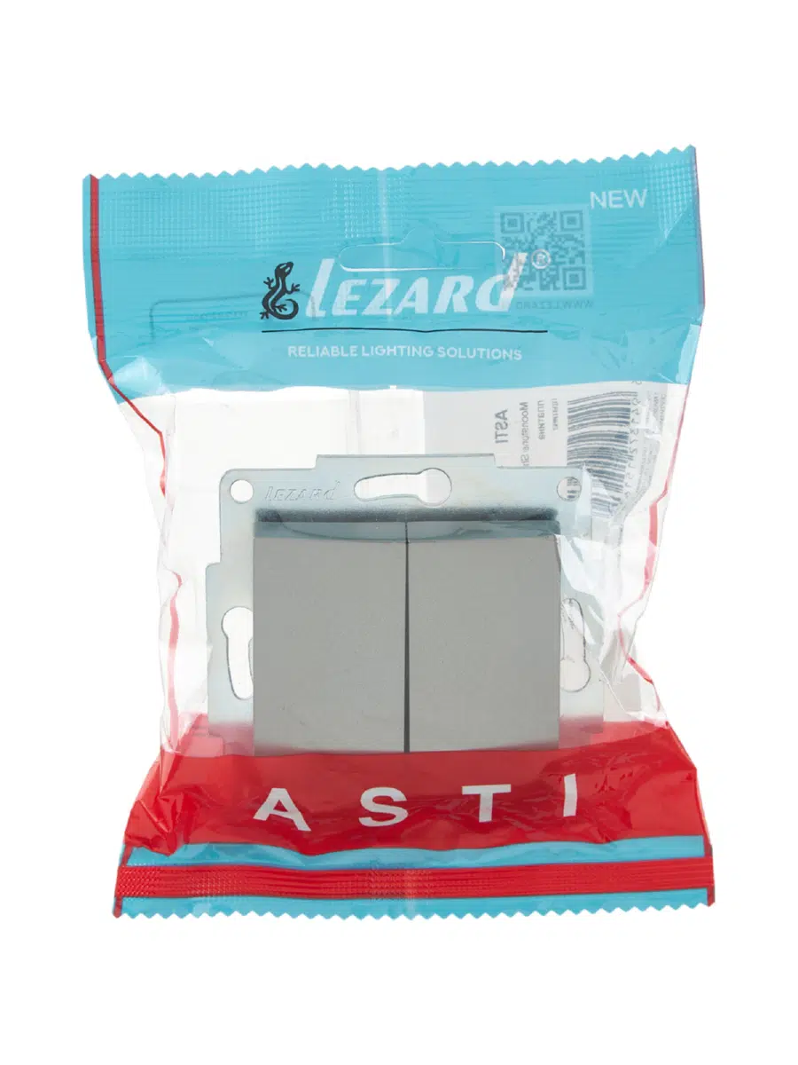 ASTI Выключатель двойной платина механизм LEZARD 7081-3588-101