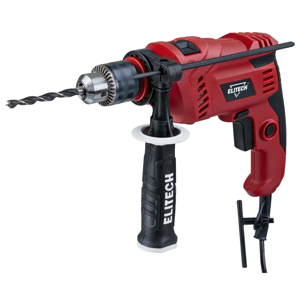 Сетевая ударная дрель Elitech ДУ 06-13РЭ для профессиональных работ 89361449 STLM-1375290
