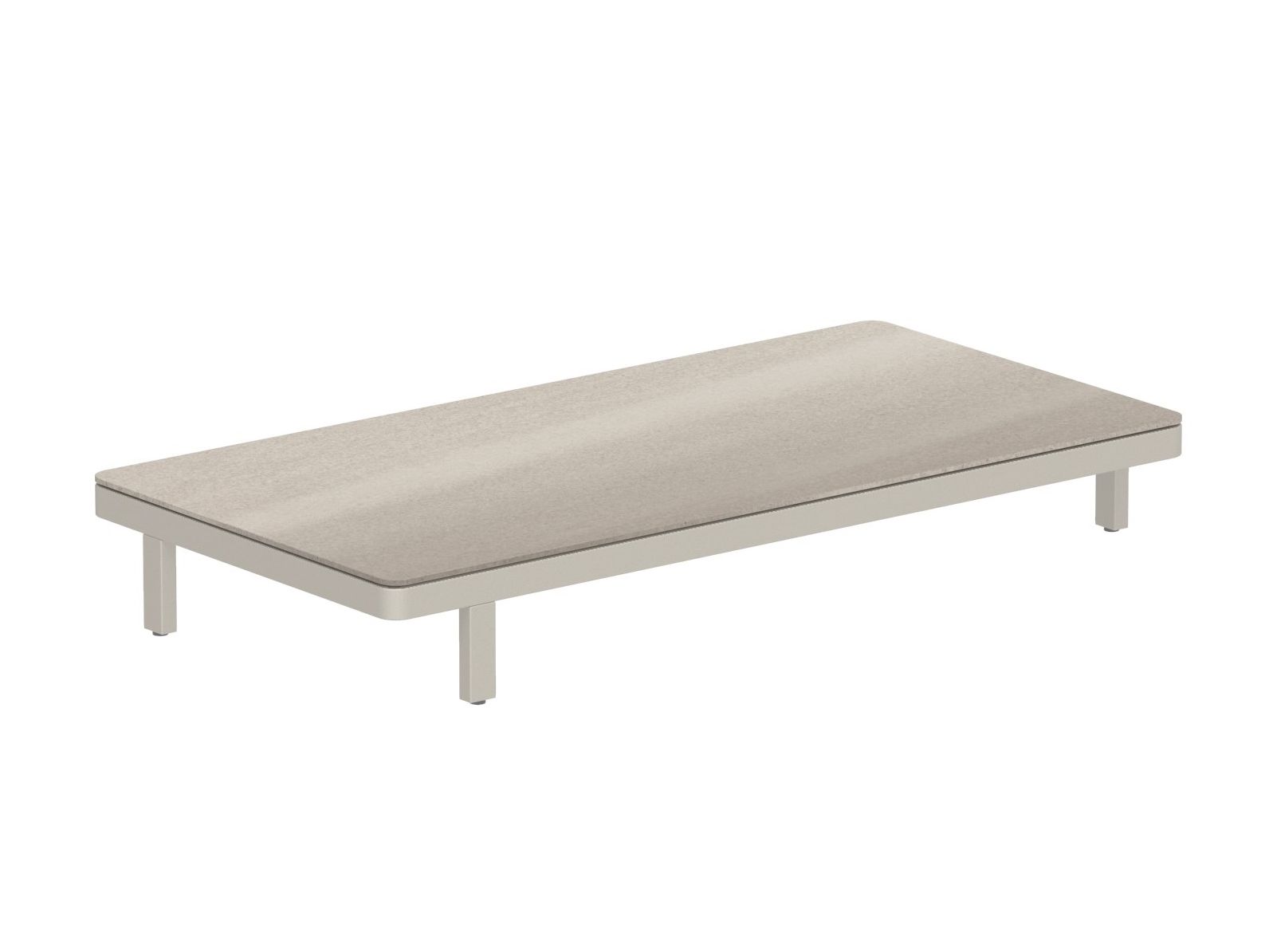 Алюминиевый прямоугольный низкий садовый столик с порошковым покрытием Royal Botania Alura Lounge ARCH-00037854 - Вид №5