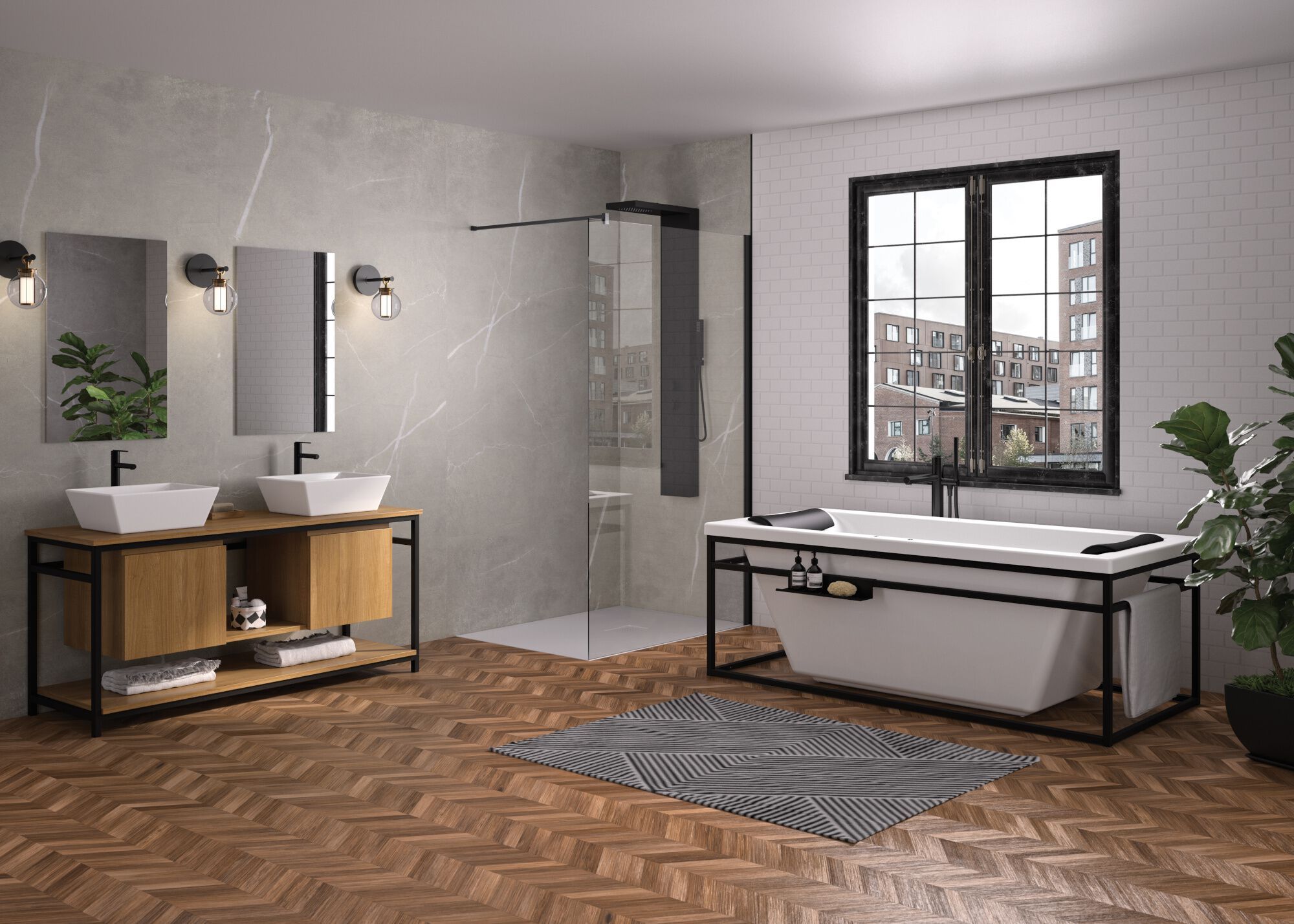 Прямоугольная ванна с гидромассажем Kinedo CHARLESTON ARCH-00152412 - Вид №2