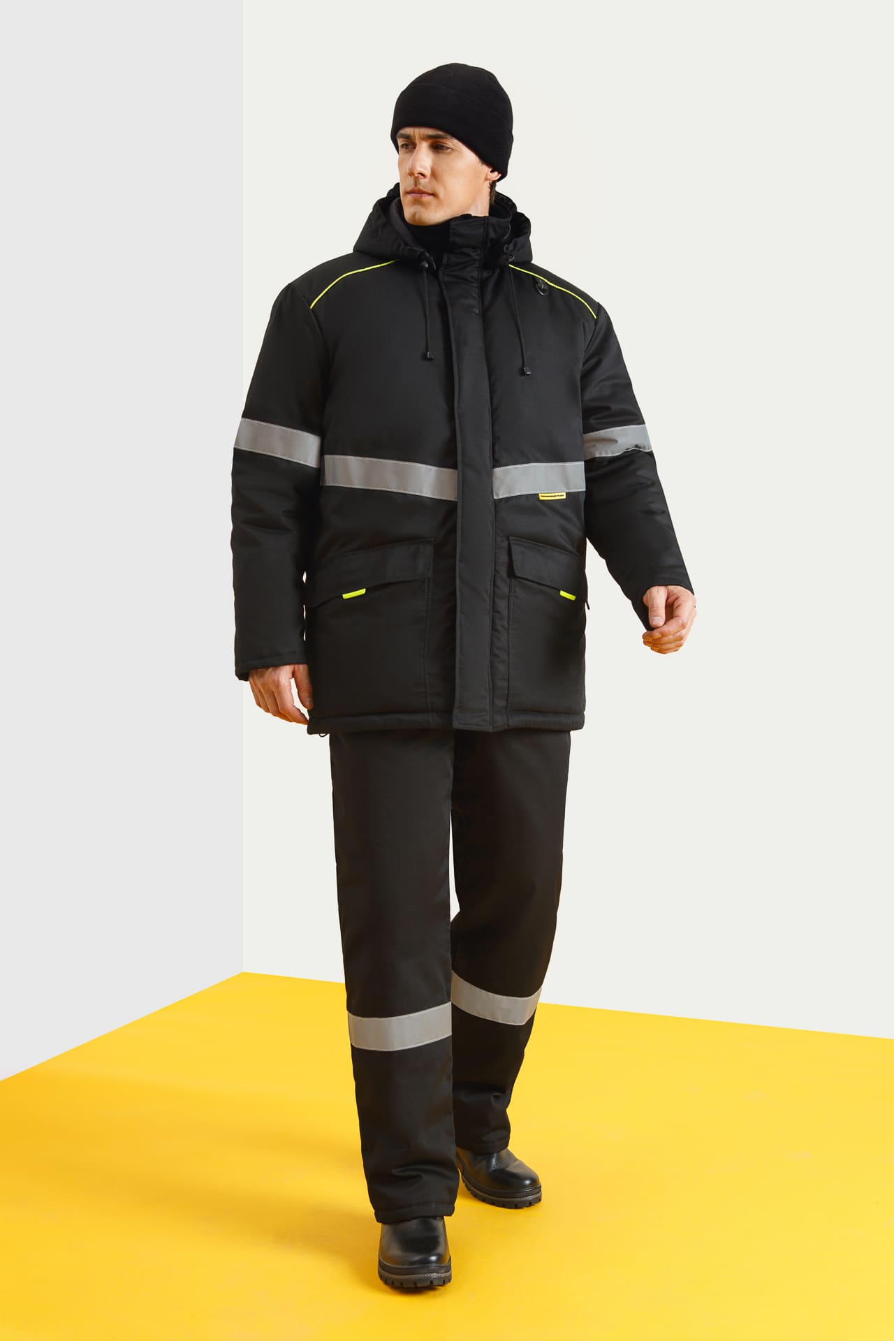 5038067 Костюм СОЮЗСПЕЦ утепленный черный  Зимняя спецодежда  размер 56-58/182-188  - Вид №12