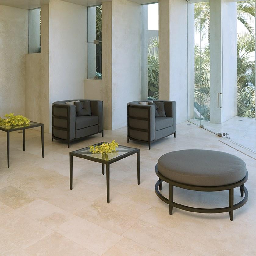 JANUS et Cie Квадратный сервировочный стол из алюминия и стекла Azimuth sun-id-1455866 - Вид №3