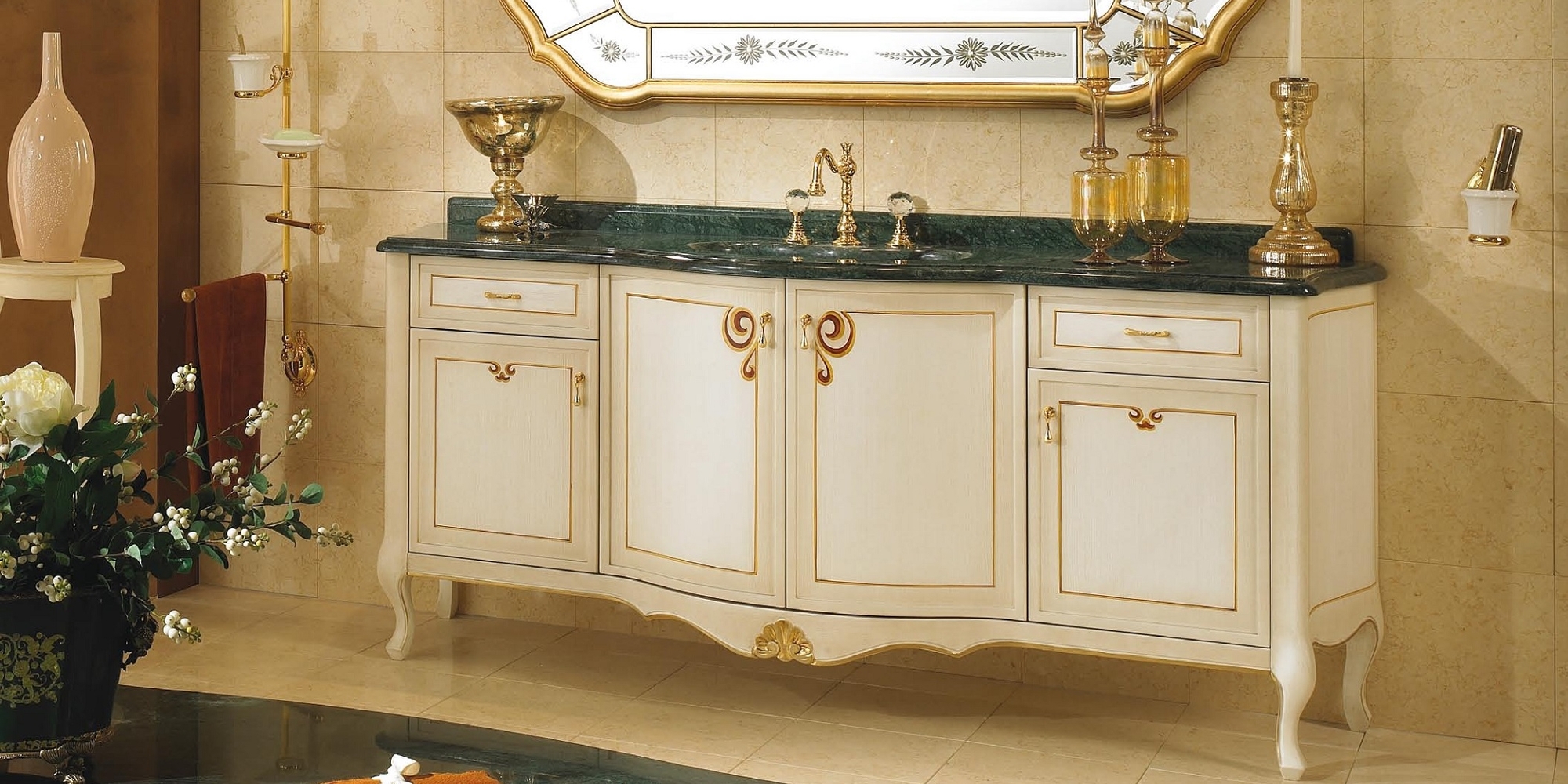 Комплект мебели для ванной 13/7 LINEATRE Gold Componibile 137 - Вид №3