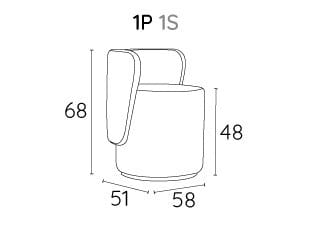 Тканевое кресло Adrenalina Boll ARCH-00015802 - Вид №2