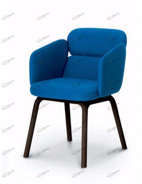 arflex Стул с обивкой и подлокотниками Bliss sun-id-1387103