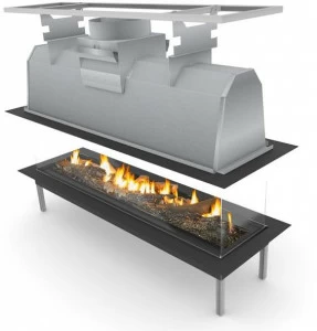 Planika Центральный газовый камин Sinatra 2400