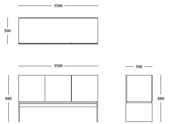 HMD INTERIORS Комод из фанерованной древесины с ящиками sun-id-1487789 - Вид №3