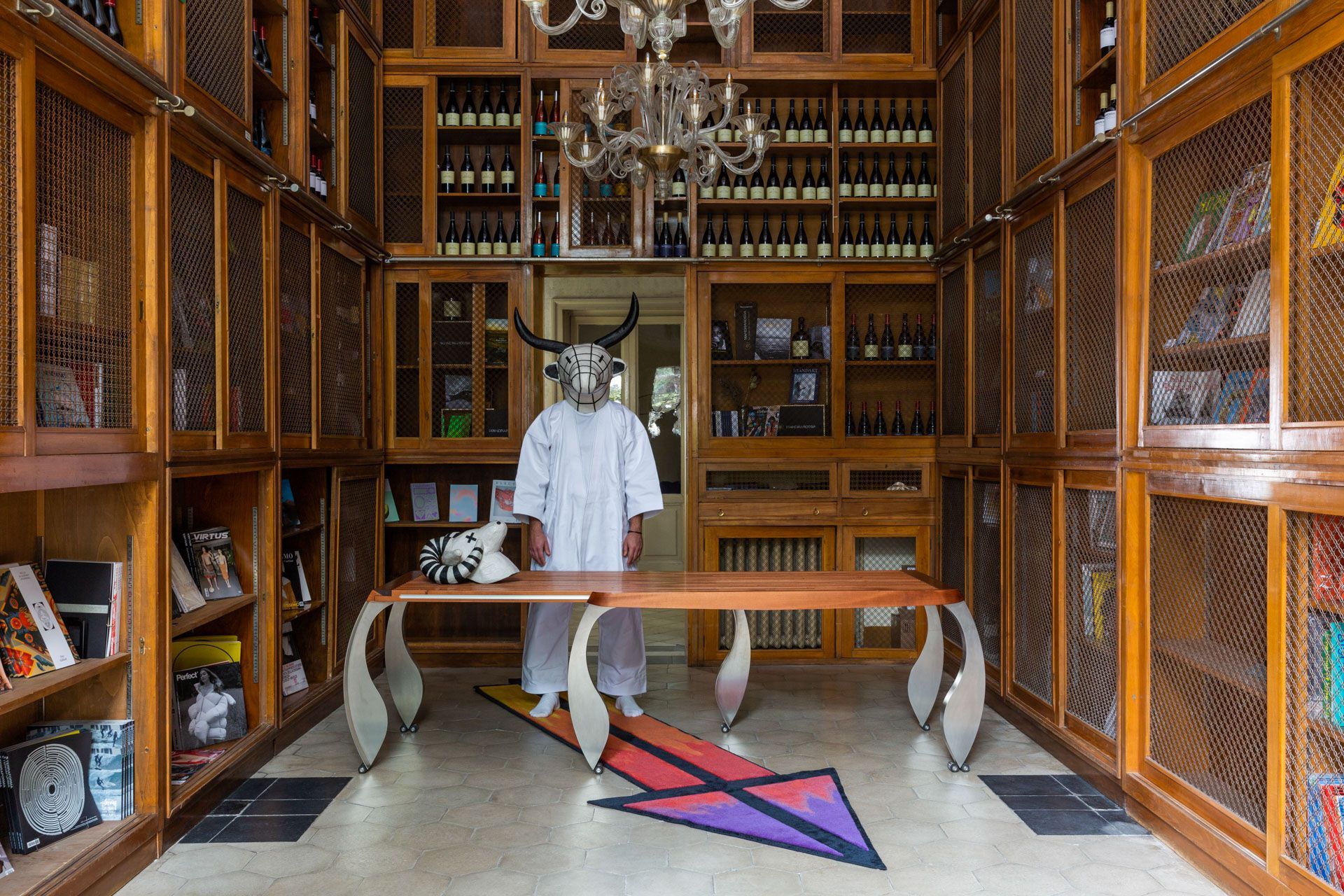 Раздвижной стол из стали и дерева Poltronova Сплит ARCH-00125241 - Вид №3