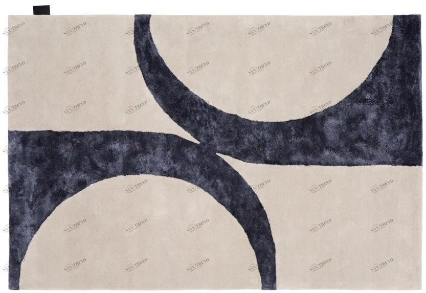 ASPLUND Прямоугольный шерстяной коврик ручной работы sun-id-1360991