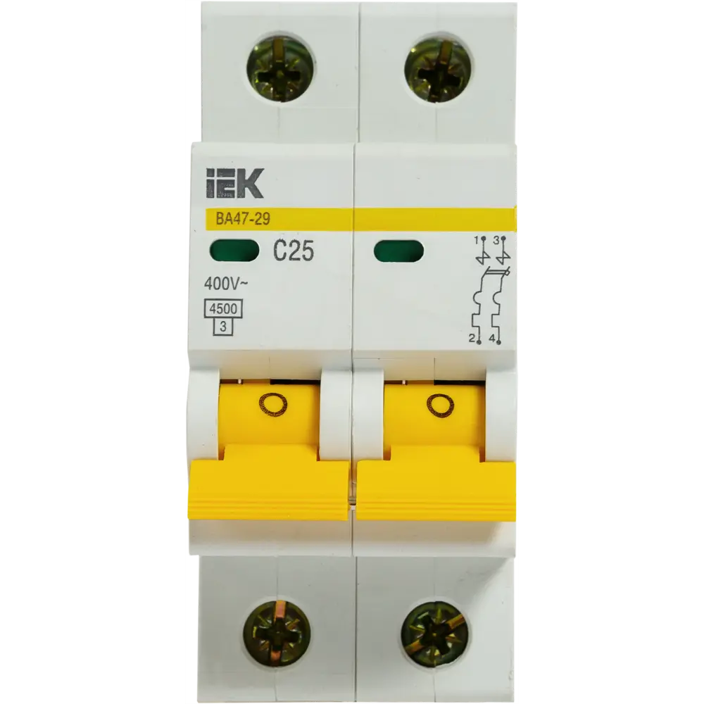 Автоматический выключатель IEK Home ВА47-29 1P N 25 А 4.5 кА C 11875267 STLM-2013198  - Вид №2