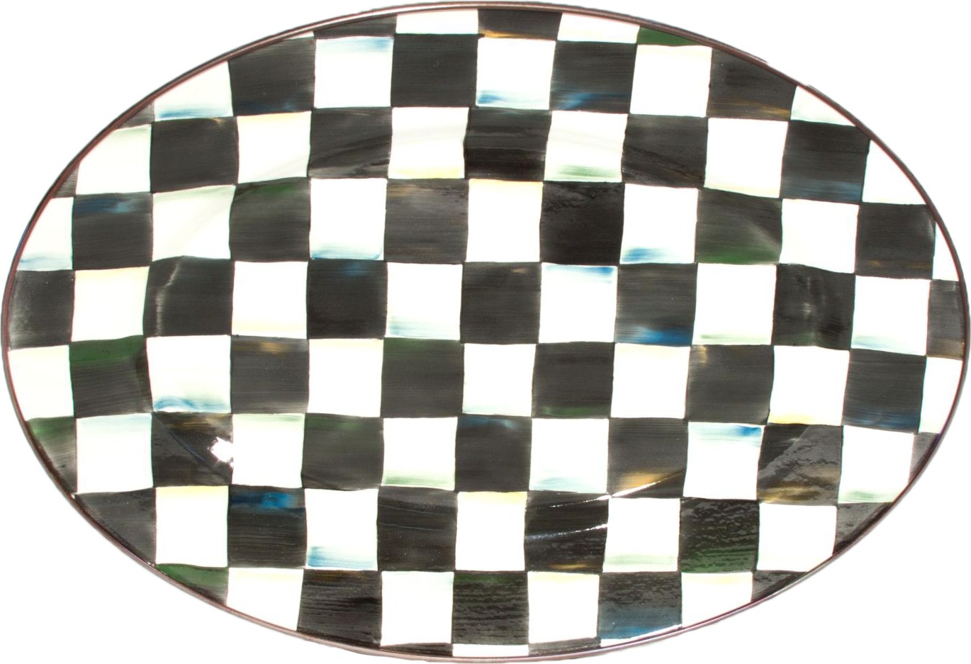 10594952 Mackenzie-Childs Блюдо овальное малое Металл 