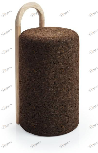 BlackCork Табурет из пробкового дерева со спинкой Omega sun-id-1453684