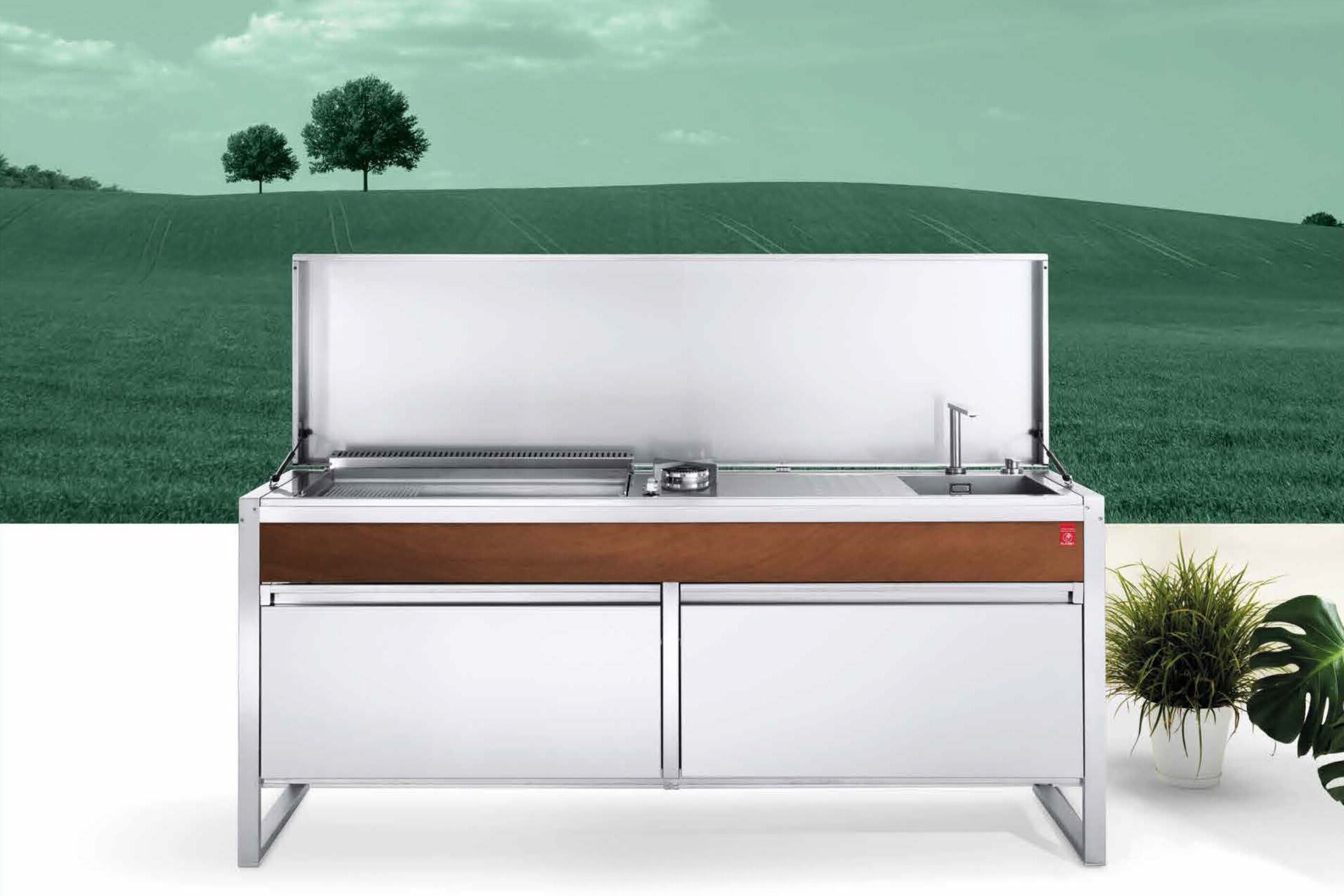 Газовая плита из нержавеющей стали PLA.NET Outdoor Cooking Kitchen ARCH-00119280 - Вид №19